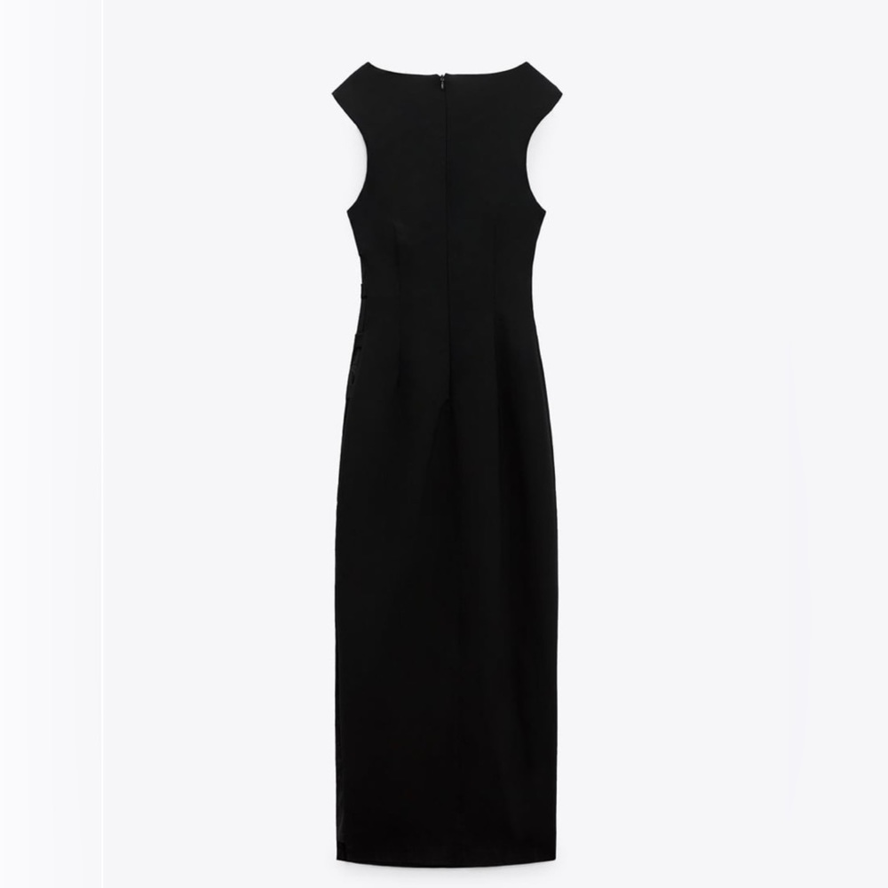 SIDE CUT OUT MIDI DRESS - Picture 7 of 9
